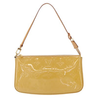 Louis Vuitton Pochette Accessoires Nm Monogram Vernis Yellow Patent_Leather Clutche & Pouche Bag (Pre-Loved)