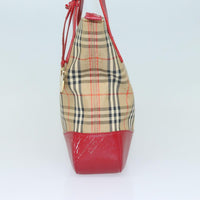Burberry Nova Check Tote Canvas And Leather Beige Canvas Tote Bag Bag (Pre-Loved)