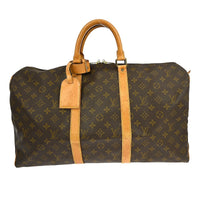 Louis Vuitton Louis Vuitton Keepall Bag Monogram Canvas Brown Canvas Travel Bag Bag (Authentic Pre-Loved)