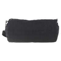 Chanel Travel Line Boston Bag Nylon Black Nylon Travel Bag Bag (Pre-Loved)