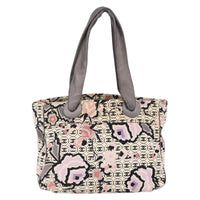 Chanel Chanel Vintage Floral Tote Canvas Beige Canvas Tote Bag Bag (Pre-Loved)