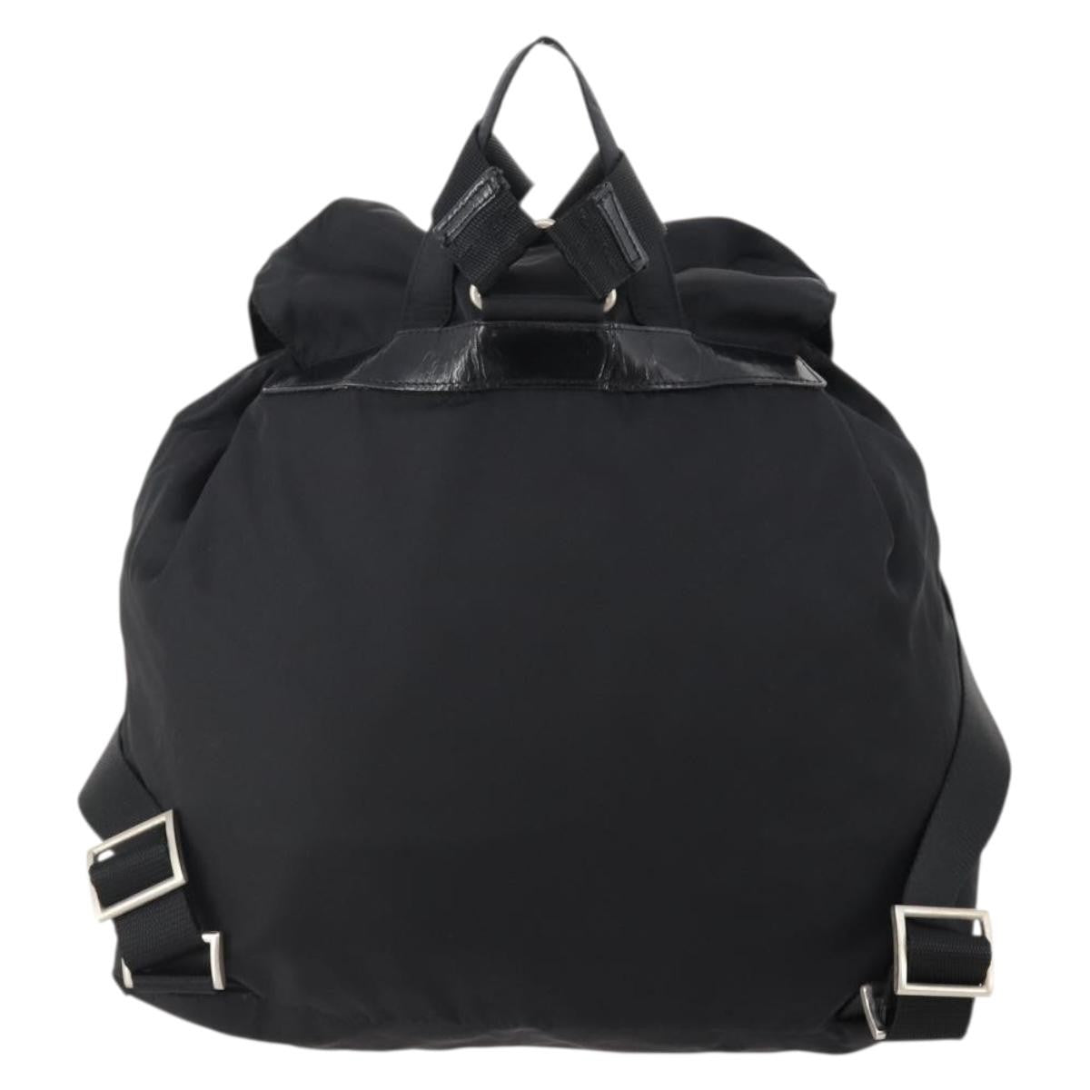 Prada Double Front Pocket Backpack Tessuto Black Nylon Backpack Bag (Authentic Pre-Loved)