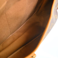 Louis Vuitton Saumur Handbag Monogram Canvas Brown Canvas Shoulder Bag Bag (Authentic Pre-Loved)