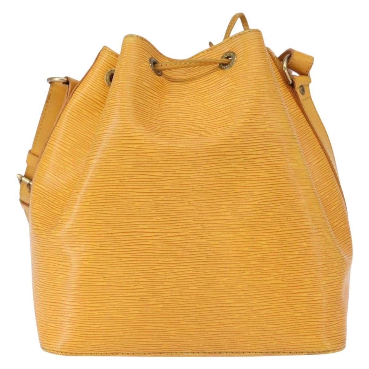 Louis Vuitton Petit Noe Handbag Epi Leather Yellow Leather Shoulder Bag Bag (Pre-Loved)