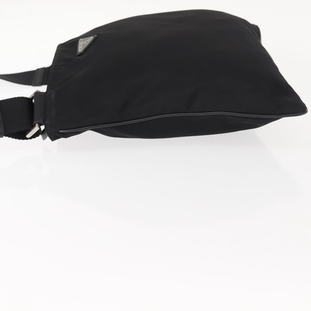 Prada Flat Messenger Bag Tessuto Black Nylon Shoulder Bag Bag (Pre-Loved)