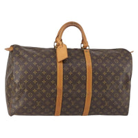 Louis Vuitton Keepall Bag Monogram Canvas Brown Canvas Travel Bag Bag (Authentic Pre-Loved)