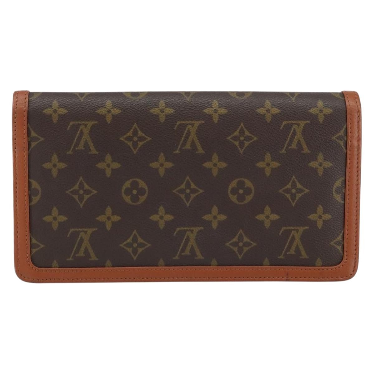 Louis Vuitton Dame Pochette Monogram Canvas Brown Canvas Clutche & Pouche Bag (Authentic Pre-Loved)