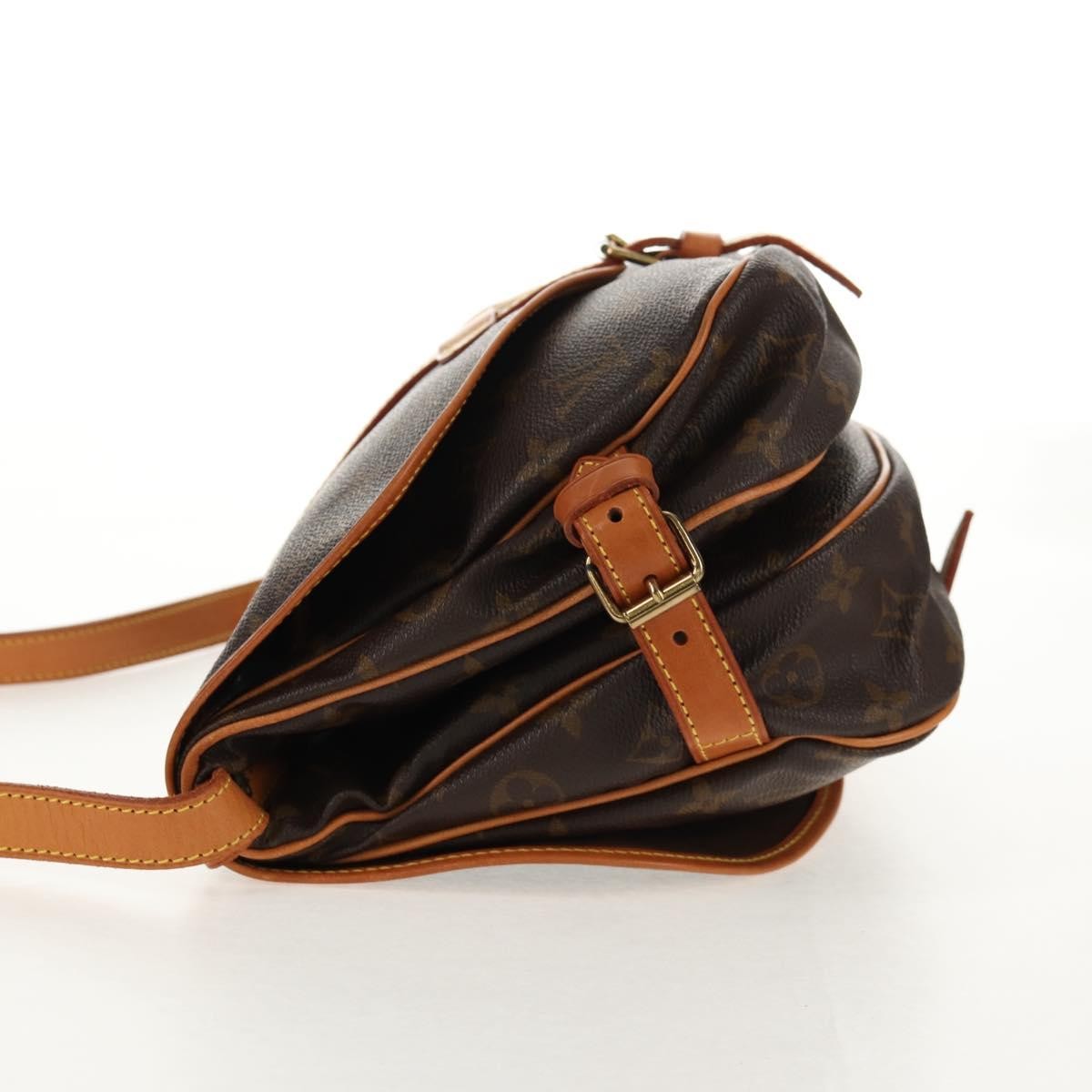 Louis Vuitton Saumur Handbag Monogram Canvas Brown Canvas Shoulder Bag Bag (Pre-Loved)