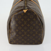 Louis Vuitton Keepall Bag Monogram Canvas Brown Canvas Travel Bag Bag (Pre-Loved)
