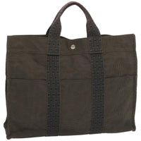 Hermes Fourre-Tout Herline Canvas Gray Canvas Tote Bag Bag (Authentic Pre-Loved)