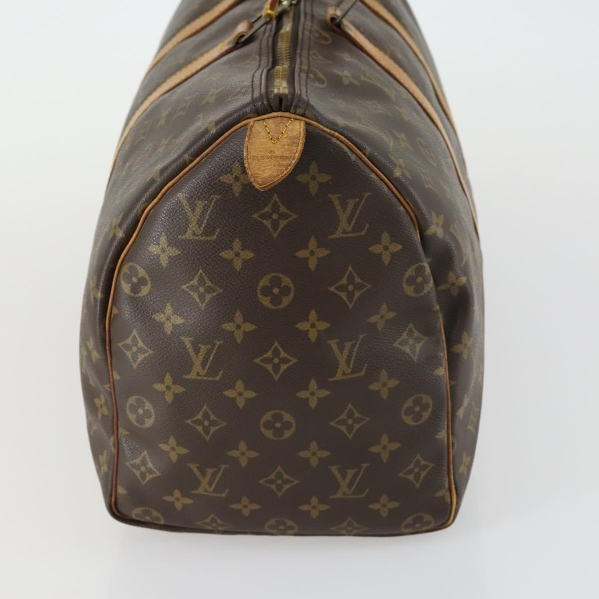 Louis Vuitton Keepall Bag Monogram Canvas Brown Canvas Travel Bag Bag (Authentic Pre-Loved)