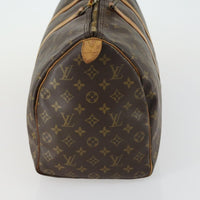 Louis Vuitton Keepall Bag Monogram Canvas Brown Canvas Travel Bag Bag (Authentic Pre-Loved)
