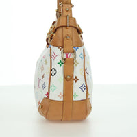 Louis Vuitton Greta Handbag Monogram Multicolor White Canvas Shoulder Bag Bag (Pre-Loved)