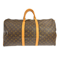 Louis Vuitton Louis Vuitton Keepall Bag Monogram Canvas Brown Canvas Travel Bag Bag (Pre-Loved)