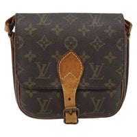 Louis Vuitton Cartouchiere Handbag Monogram Canvas Brown Canvas Shoulder Bag Bag (Pre-Loved)
