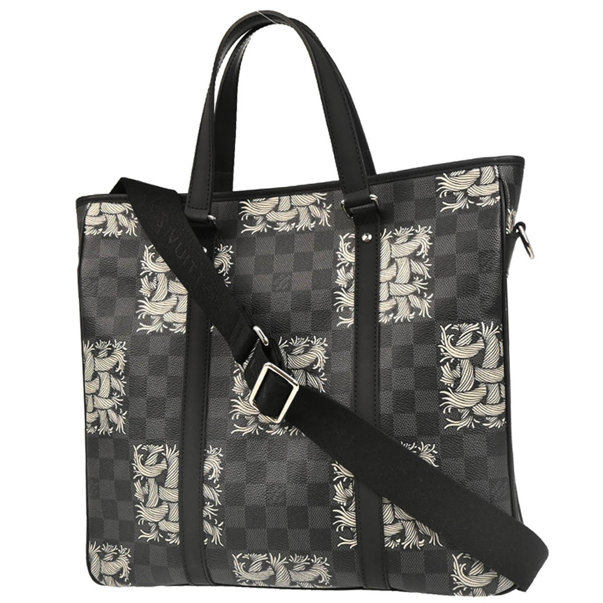 Louis Vuitton Tadao Handbag Limited Edition Nemeth Damier Graphite Gray Canvas Tote Bag Bag (Pre-Loved)