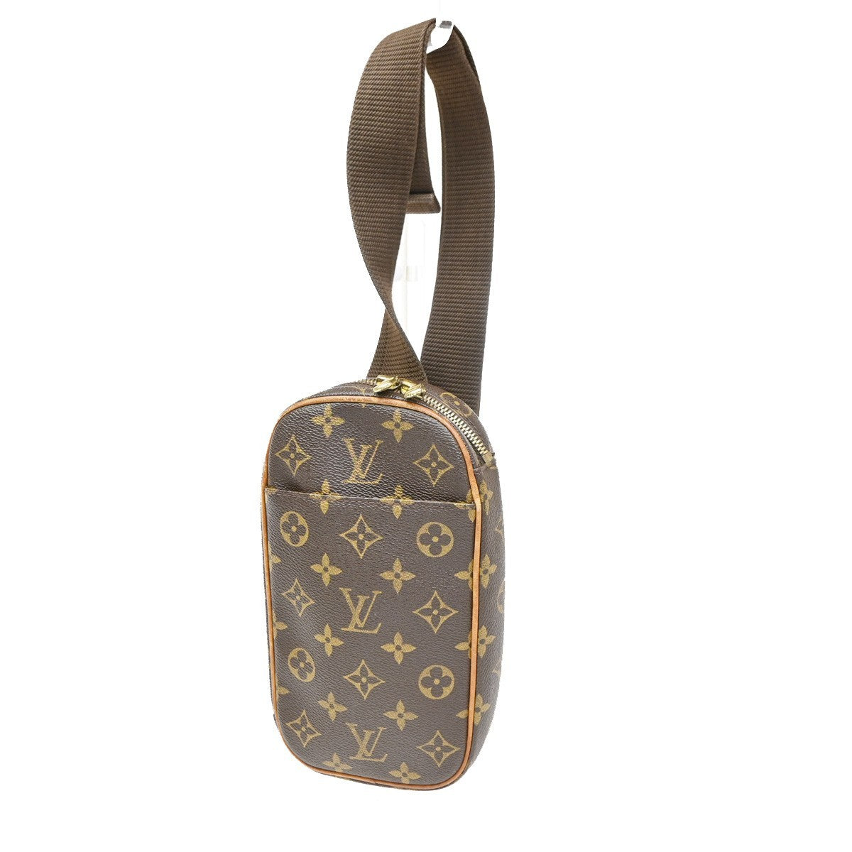 Louis Vuitton Pochette Gange Monogram Canvas Brown Canvas Clutche & Pouche Bag (Authentic Pre-Loved)