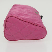 Prada Toiletry Pouch Tessuto Pink Nylon Clutche & Pouche Bag (Pre-Loved)