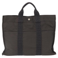 Hermes Fourre-Tout Herline Canvas Gray Canvas Tote Bag Bag (Pre-Loved)