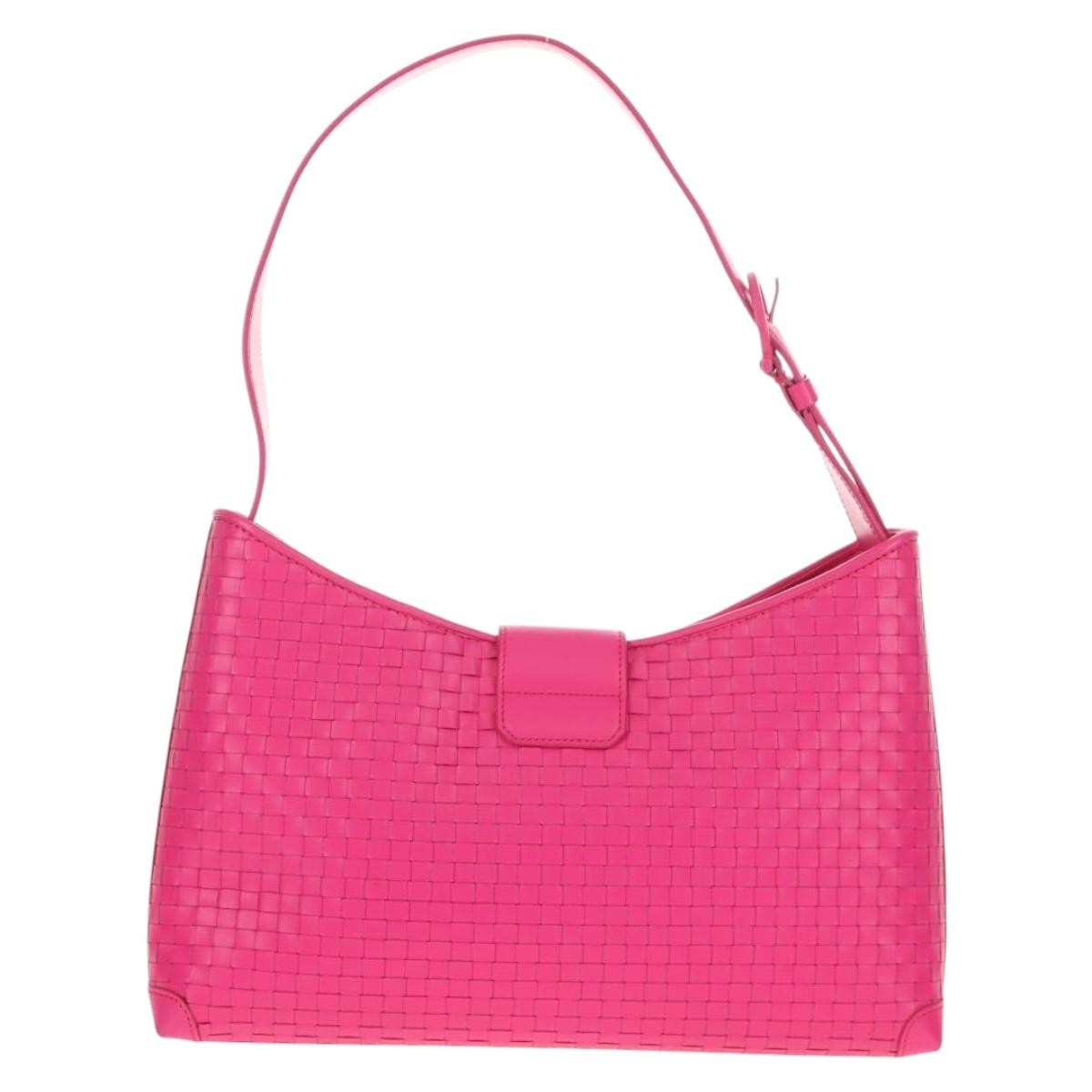 Salvatore Ferragamo Gancini Shoulder Bag Leather Pink Leather Shoulder Bag Bag (Pre-Loved)