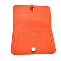Hermes Dogon Duo Combined Wallet Leather Orange Leather Wallets Accessory (Pre-Loved)