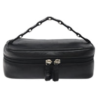 Salvatore Ferragamo Vala Clutch Bag Leather Black Leather Clutche & Pouche Bag (Authentic Pre-Loved)