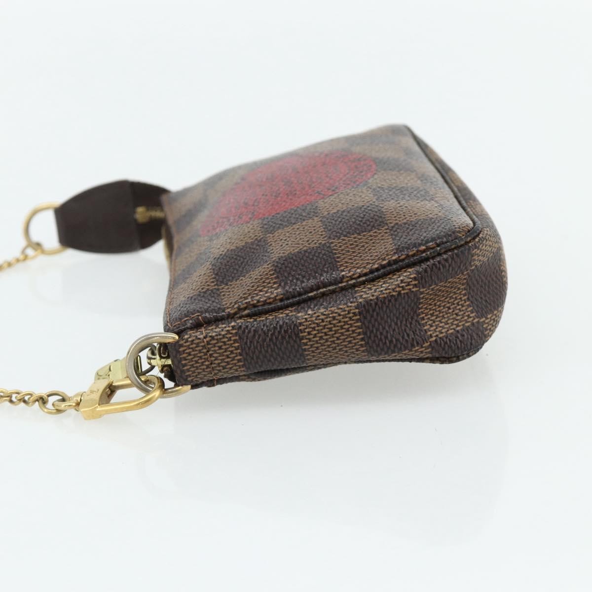 Louis Vuitton Pochette Accessoires Limited Edition Damier Brown Canvas Clutche & Pouche Bag (Pre-Loved)