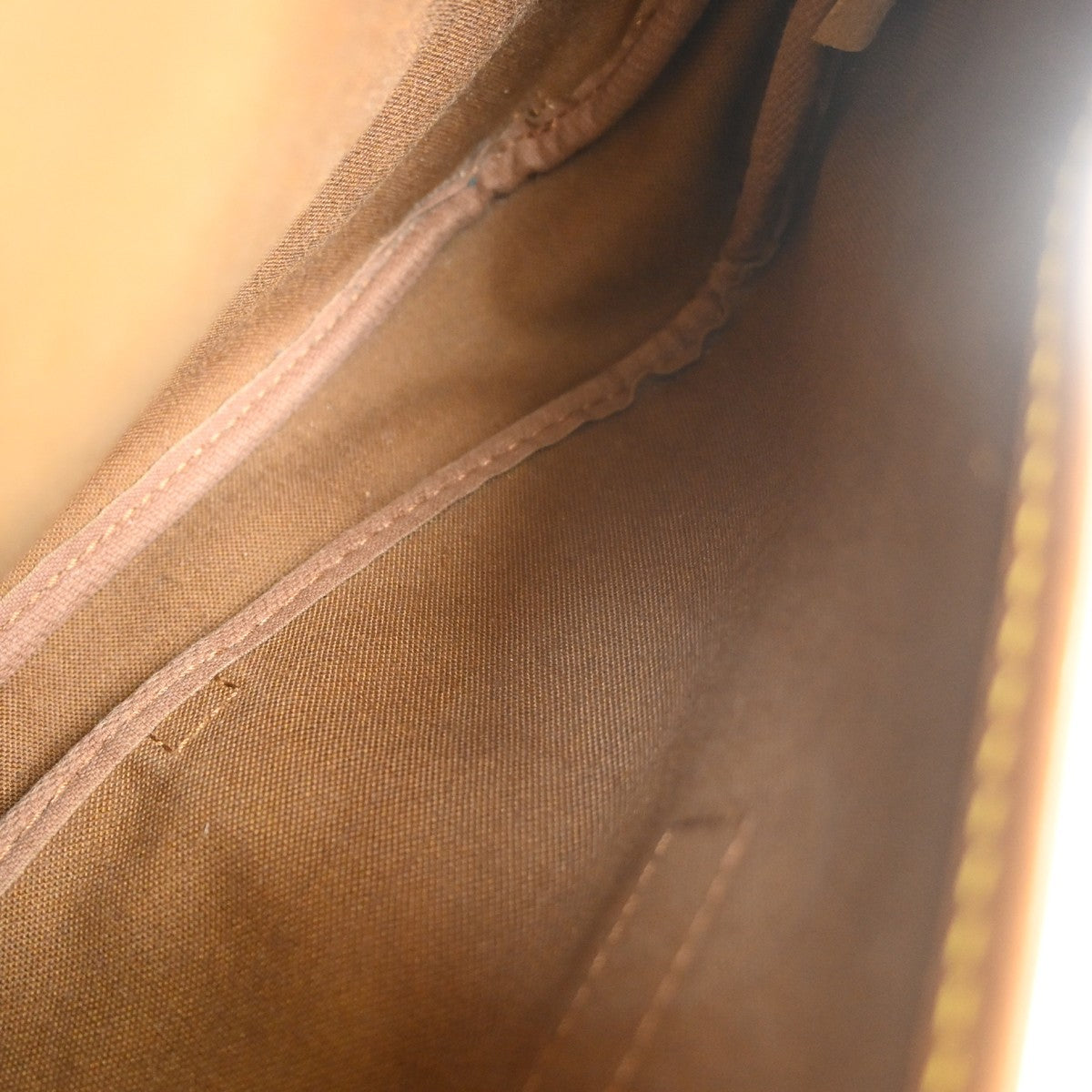 Louis Vuitton Saumur Handbag Monogram Canvas Brown Canvas Shoulder Bag Bag (Authentic Pre-Loved)