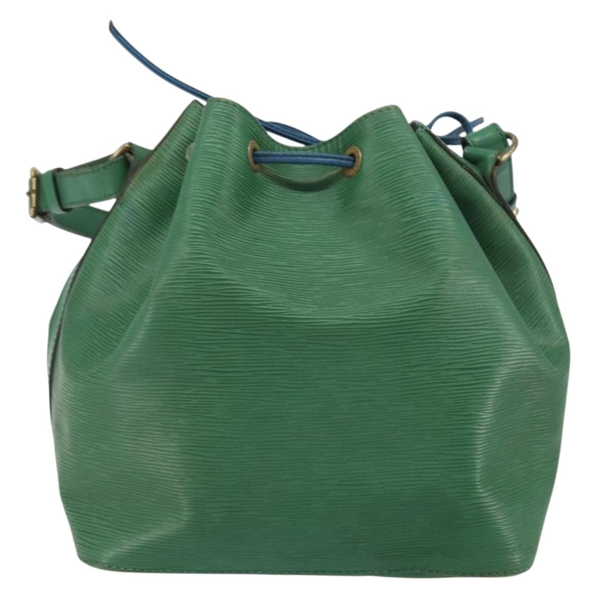 Louis Vuitton Petit Noe Handbag Epi Leather Green Leather Shoulder Bag Bag (Authentic Pre-Loved)