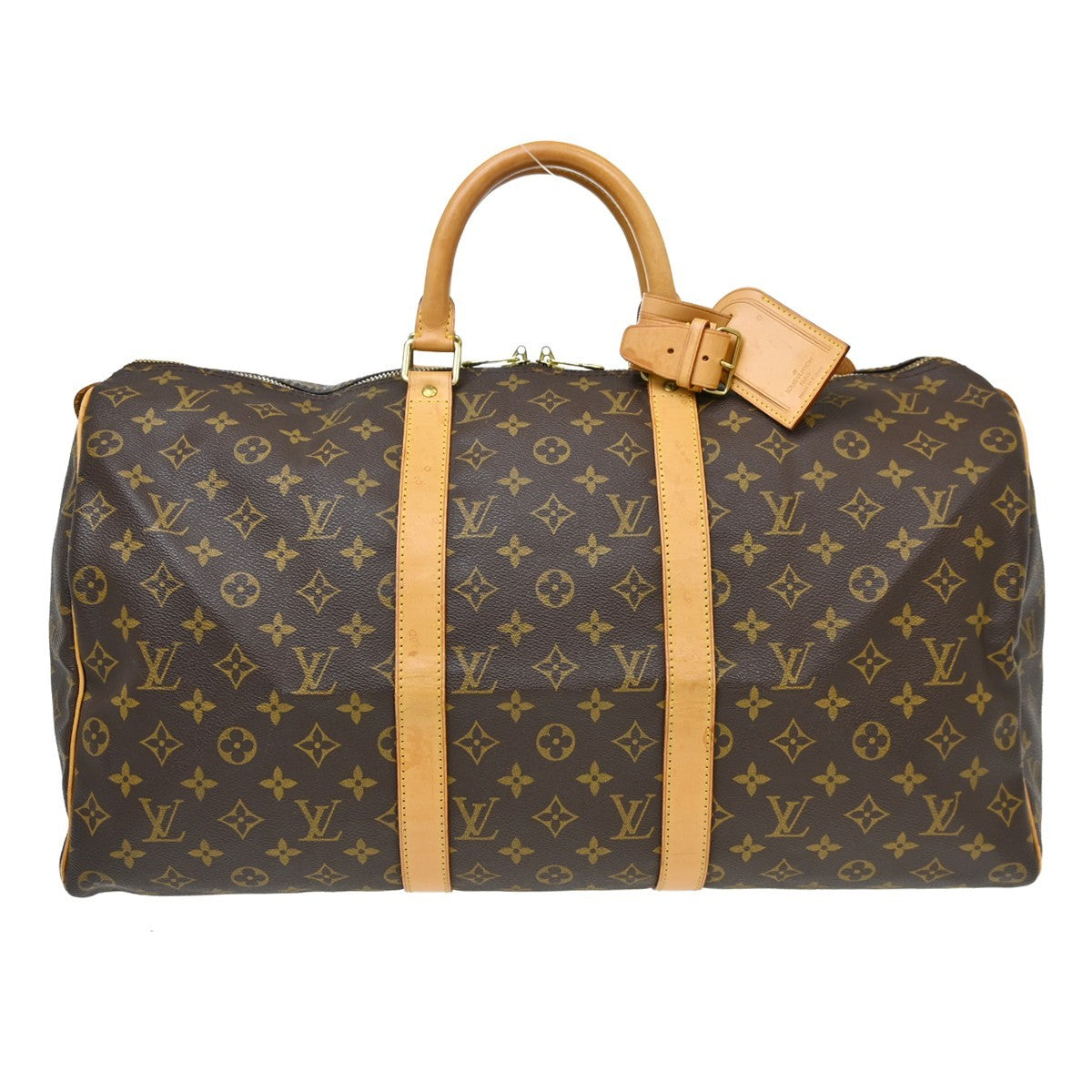 Louis Vuitton Louis Vuitton Keepall Bag Monogram Canvas Brown Canvas Travel Bag Bag (Pre-Loved)