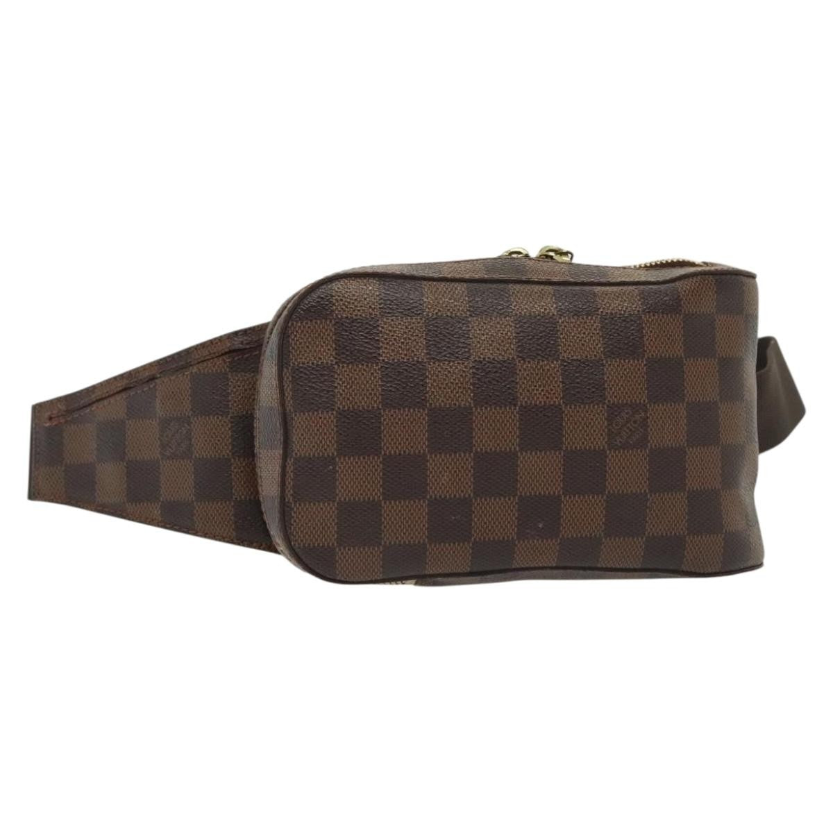 Louis Vuitton Geronimos Waist Bag Damier Brown Canvas Clutche & Pouche Bag (Pre-Loved)