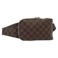 Louis Vuitton Geronimos Waist Bag Damier Brown Canvas Clutche & Pouche Bag (Pre-Loved)