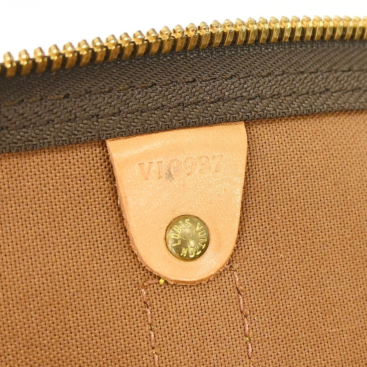 Louis Vuitton Keepall Bandouliere Bag Monogram Canvas Brown Canvas Travel Bag Bag (Pre-Loved)