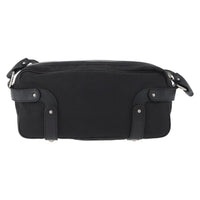 Salvatore Ferragamo Gancini Shoulder Bag Canvas Black Canvas Shoulder Bag Bag (Authentic Pre-Loved)