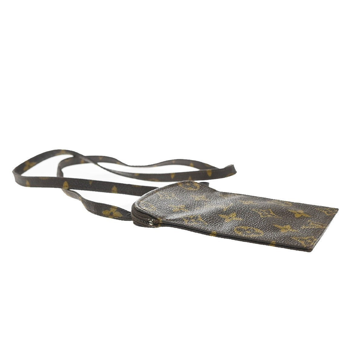 Louis Vuitton Pochette Secret Monogram Canvas Brown Canvas Clutche & Pouche Bag (Authentic Pre-Loved)