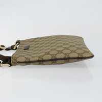 Gucci Flat Messenger Bag Gg Canvas Beige Canvas Shoulder Bag Bag (Pre-Loved)