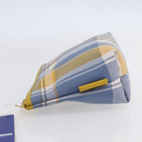 Burberry Nova Check Pochette Canvas Blue Canvas Clutche & Pouche Bag (Authentic Pre-Loved)