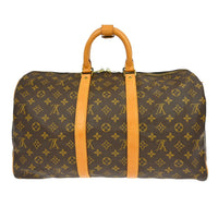 Louis Vuitton Louis Vuitton Keepall Bag Monogram Canvas Brown Canvas Travel Bag Bag (Pre-Loved)