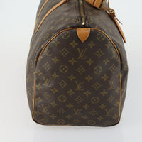 Louis Vuitton Keepall Bag Monogram Canvas Brown Canvas Travel Bag Bag (Authentic Pre-Loved)