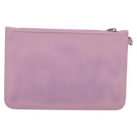 Chanel Cc Zip Clutch Leather Pink Leather Clutche & Pouche Bag (Authentic Pre-Loved)