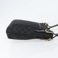 Gucci Vintage Shoulder Bag Monogram Canvas Black Canvas Shoulder Bag Bag (Pre-Loved)