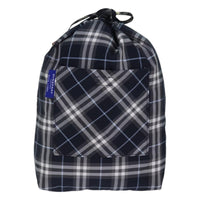 Burberry Nova Check Blue Label Nylon Black Nylon Clutche & Pouche Bag (Authentic Pre-Loved)