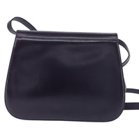Salvatore Ferragamo Gancini Shoulder Bag Leather Navy Leather Shoulder Bag Bag (Pre-Loved)