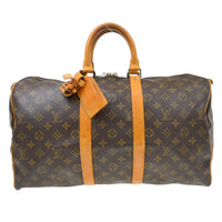 Louis Vuitton Louis Vuitton Keepall Bag Monogram Canvas Brown Canvas Travel Bag Bag (Pre-Loved)