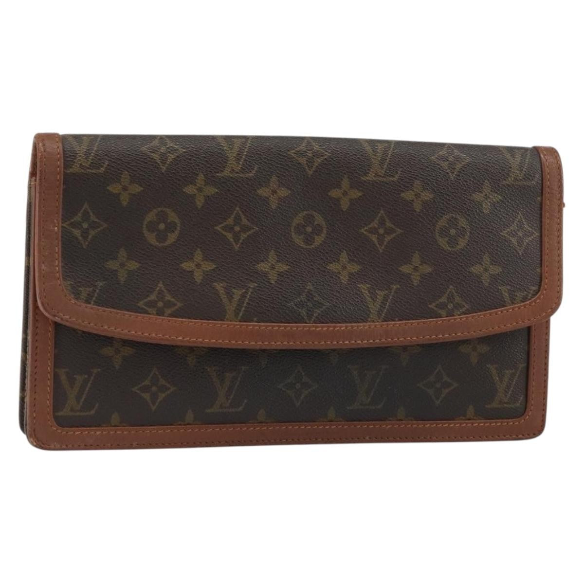 Louis Vuitton Dame Pochette Monogram Canvas Brown Canvas Clutche & Pouche Bag (Authentic Pre-Loved)