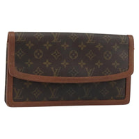 Louis Vuitton Dame Pochette Monogram Canvas Brown Canvas Clutche & Pouche Bag (Authentic Pre-Loved)