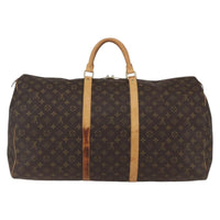Louis Vuitton Keepall Bag Monogram Canvas Brown Canvas Travel Bag Bag (Pre-Loved)