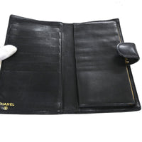 Chanel Timeless Cc French Wallet Caviar Black Leather Wallets Accessory (Authentic Pre-Loved)