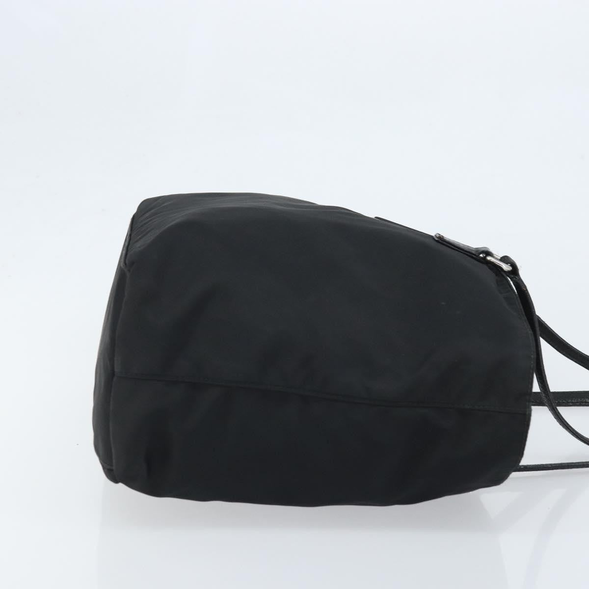 Prada Vintage Zip Tote Tessuto Black Nylon Tote Bag Bag (Authentic Pre-Loved)