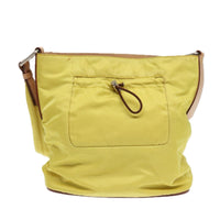 Prada Vintage Shoulder Bag Tessuto Yellow Nylon Shoulder Bag Bag (Authentic Pre-Loved)